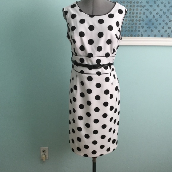 Studio 1 - Black & White Polka Dot Dress - SOLD - Picture 2 of 11